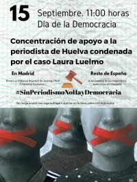 Llamamiento a los periodistas a concentrarse el próximo 15 de septiembre ante la amenaza judicial al periodismo