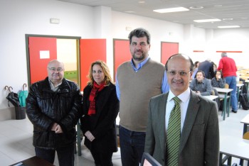 José Carlos Gómez Sal, Dolores Gallardo, Ángel Faus y Juan Enrique Varona, de izda. a dcha. (Foto: UC)