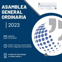 La Junta Directiva de la Asociación de Periodistas de Cantabria convoca Asamblea General Ordinaria de asociados