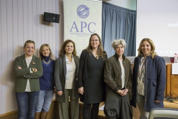 Mª Isabel Gómez-Barreda, Cristina Bartolomé, Elsa González, Leticia Díaz, Marta Gómez y Dolores Gallardo (Foto: Roberto Ruiz)