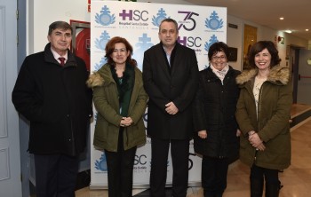 En la imagen, representantes del Hospital Santa Clotilde y de la APC