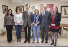 Catalina Delgado, Ana Bustamante, José Luis Blanco, Dolores Gallardo, José Antonio Cagigas y Leticia Díaz, de izquierda a derecha (Foto: Roberto Ruiz).